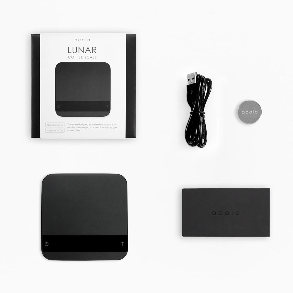 Espresso Solutions Acaia - Lunar Espresso Scale - Black PREPARE 4 Espresso Solutions Acaia - Lunar Espresso Scale - Black PREPARE