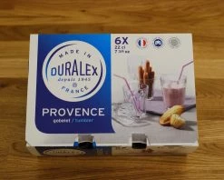 JL Glass SERVE Duralex - Provence - Latte Glass - 220ml / 7.5oz X 6