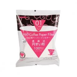 Coffee Filters Hario - V60 - Filters Bleached X 100 (Size 01)