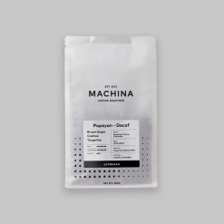Machina Coffee Colombia - Popayan (Sugar Cane Decaf) - Espresso